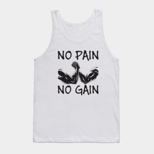 No pain no gain - Crazy gains - Nothing beats the feeling of power that weightlifting, powerlifting and strength training it gives us! A beautiful vintage design representing body positivity! Tank Top